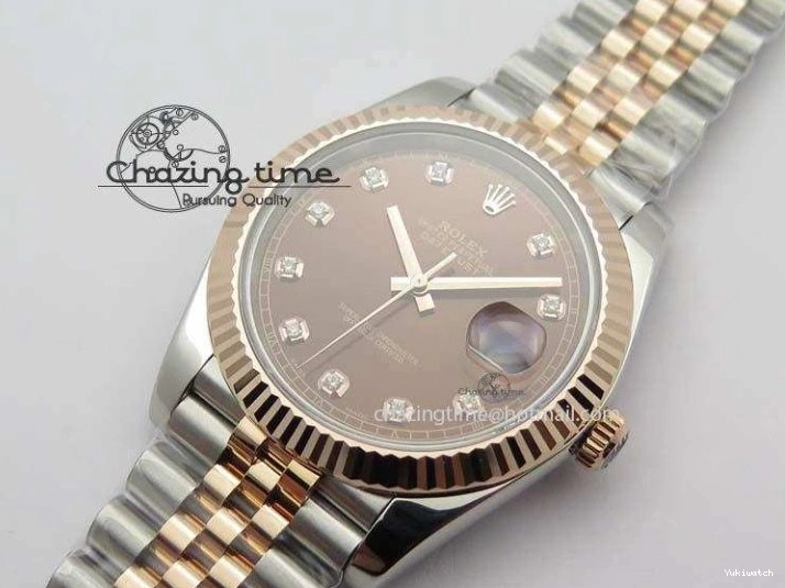 Noob Dial RG Brown Diam 41mm On Jubilee Wrapped Best Bezel Fluted DateJust 126303 Edition 1:1 A3235 Bracelet 1221